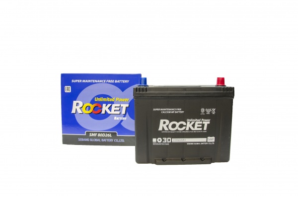 Аккумулятор автомобильный Rocket 4352 70Ah 600A 12V 80D26L «+» справа (80D26L)