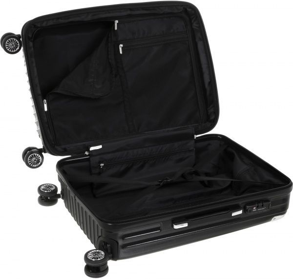 Чемодан Ambassador на 4 колесах L черный A8573 