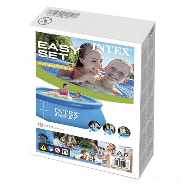 Бассейн надувной Intex 28106 Easy Set 244х61 см