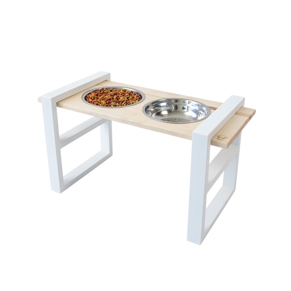 Миска подвійна 10 центів для Джека №1 L/XL 2х1250 мл білий