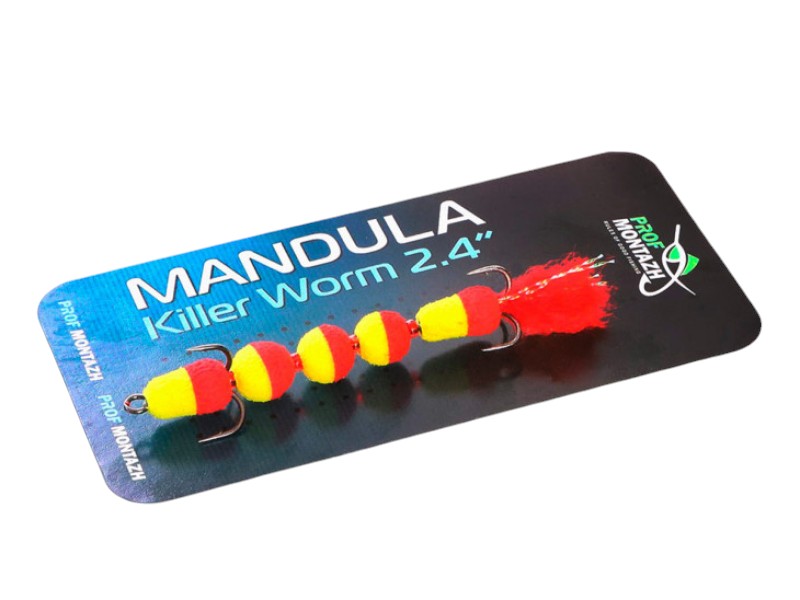 Мандула Prof Montazh поролоновая 910 Killer Worm 2.4 micro 60 мм 1 шт.