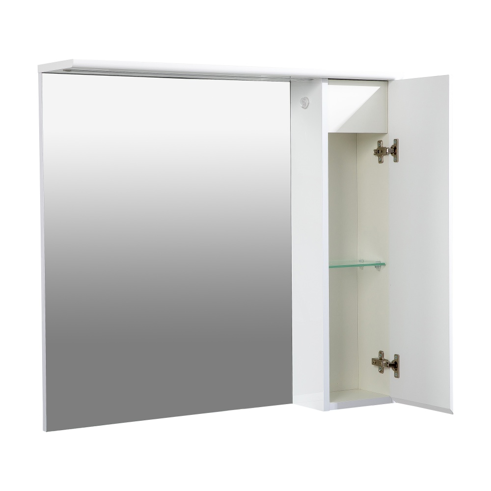 Дзеркало з шафкою Aqua Rodos LEO 80 білий глянець