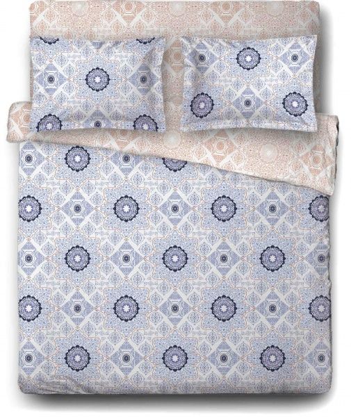 Комплект постельного белья Mural семейный разноцветный Ibodo 