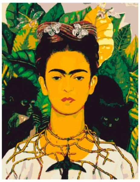 Набір, техніка акриловий живопис за номерами Фріда Кало Rosa Start 