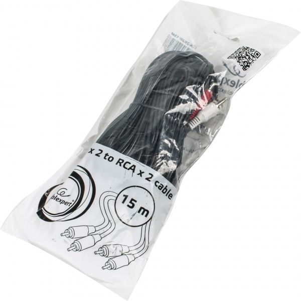 Кабель Cablexpert 15 м черный (CCA-2R2R-15M) 2 RCA-2RCA 