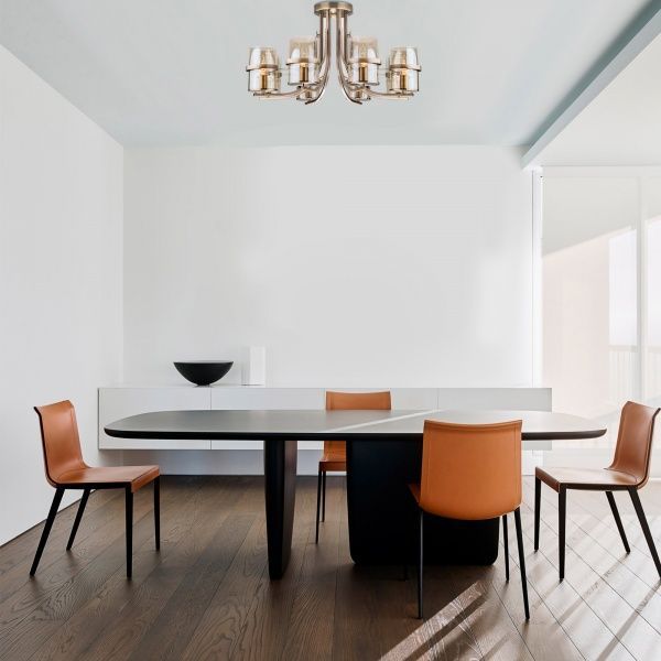 Люстра стельова Strotskis Coppa 60085/8 8x60 Вт E14 антична бронза 