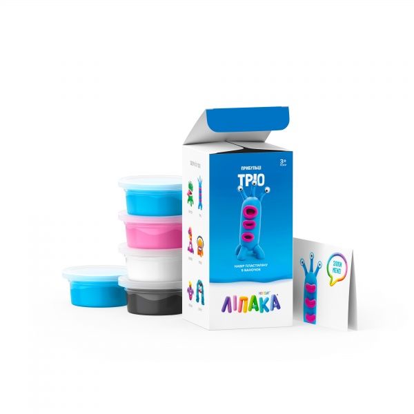 Интерактивный игровой набор Липака Пластилин с приложением Claymate Трио MAE004