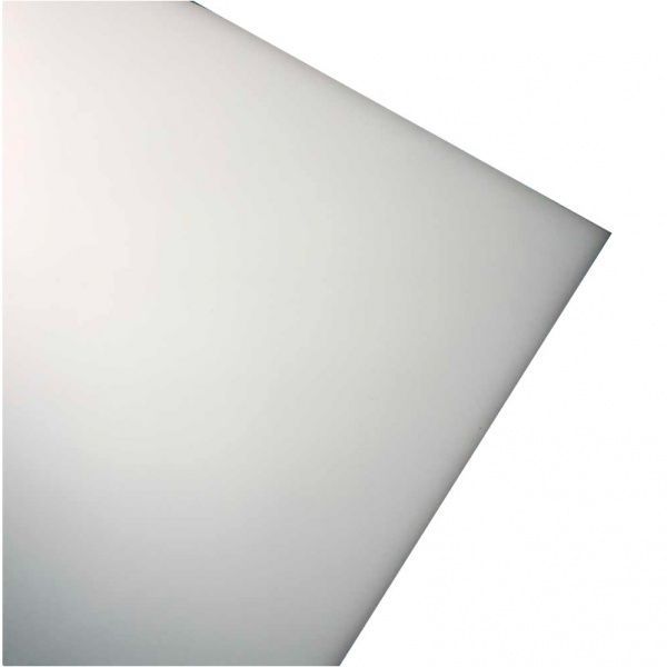 Лист из полипропилена фактура апельсин белый 1,5x600x1200 мм 