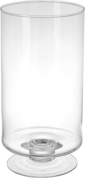 Ваза стеклянная прозора цилиндр 15х30 см