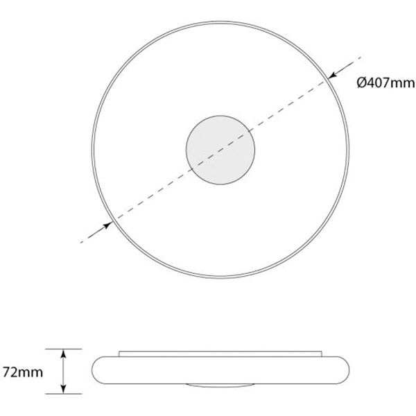 Светильник светодиодный Светкомплект SOL-DR 2711 35W OP IR RC с пультом д/у