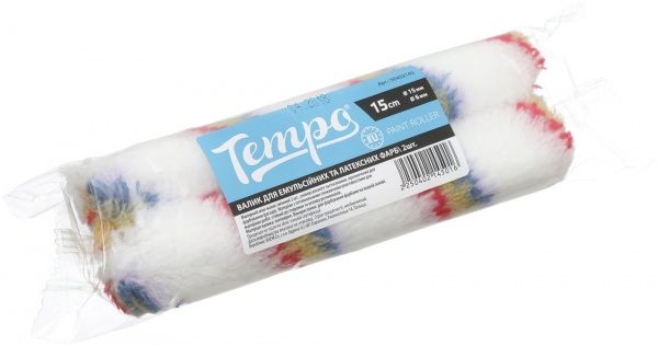 Запасной валик Tempo Euro Rainbow мини 15x150 мм 2 шт. E0123-231515