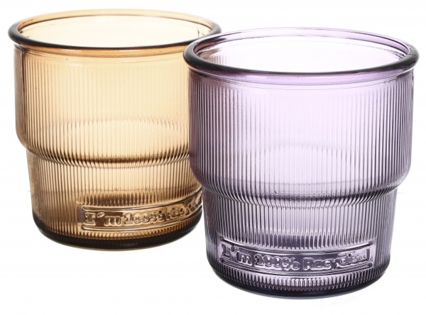 Стакан низкий Ribbed Apilable корица 300 мл 1 шт. San Miguel 