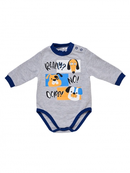 Боди для мальчика Smil 102757 р.80 серый меланж 102757 