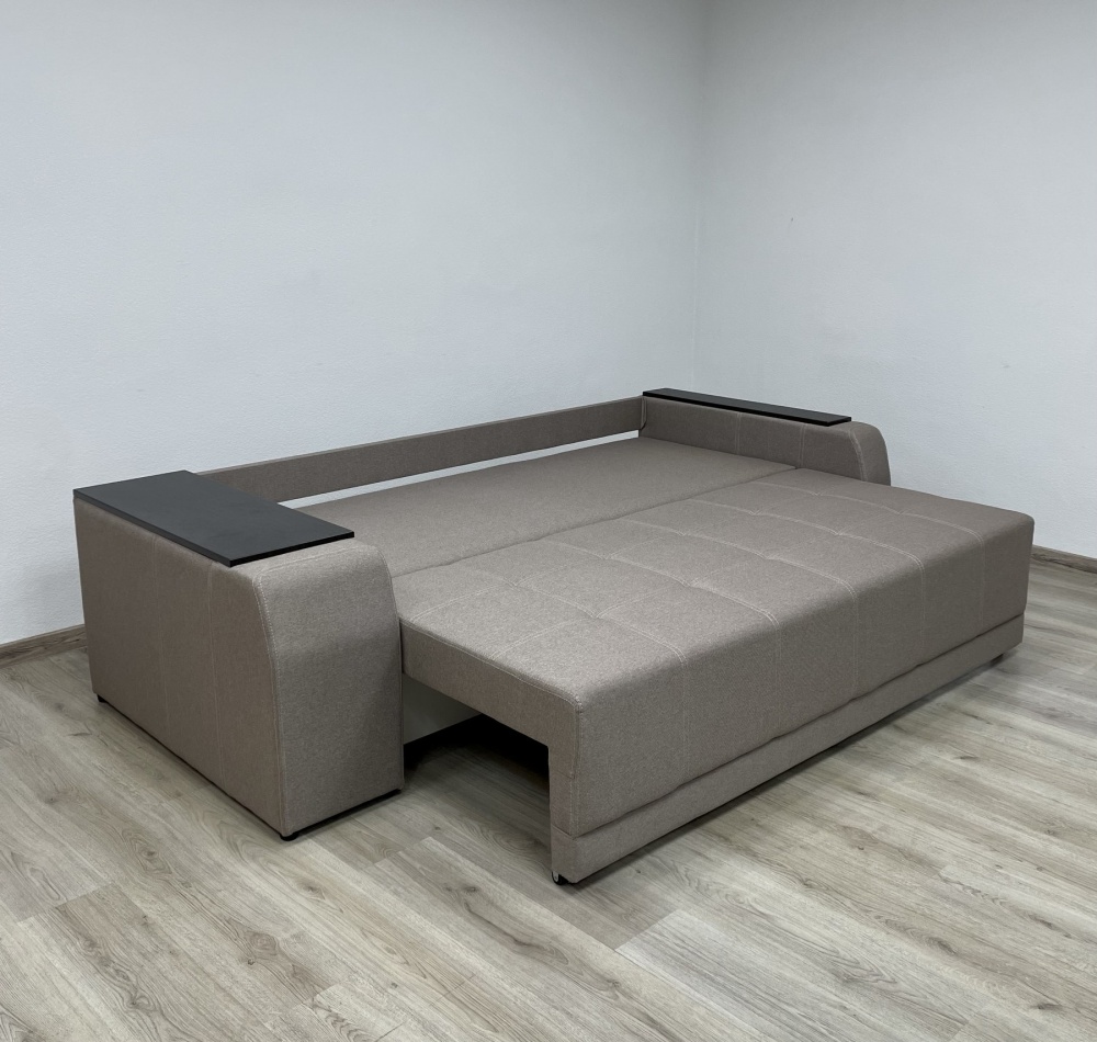 Диван прямий Елегант ЕпіСофт Діжон права ніша капучино 2400x1060x890 мм