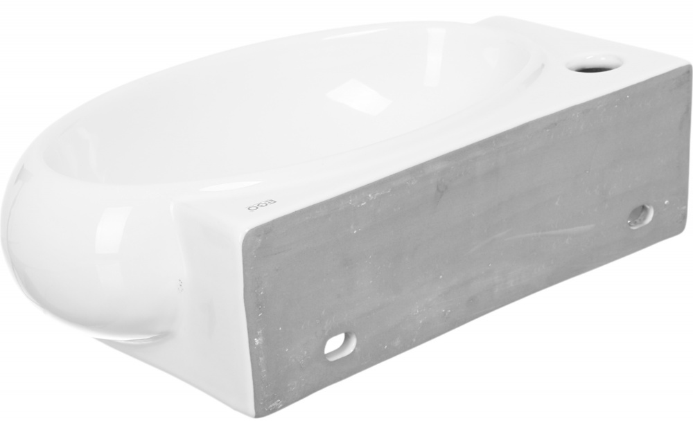 Умывальник EGO подвесной L 43х29х15 см с отверстием под смеситель