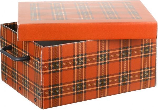 Ящик картонний Miss Space Клітинка 330x250x160 мм червоний