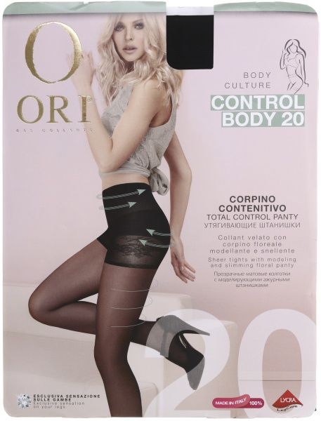 Колготки женские ORI Control Body 20 Den Nero р. 4 черный 1 пар 