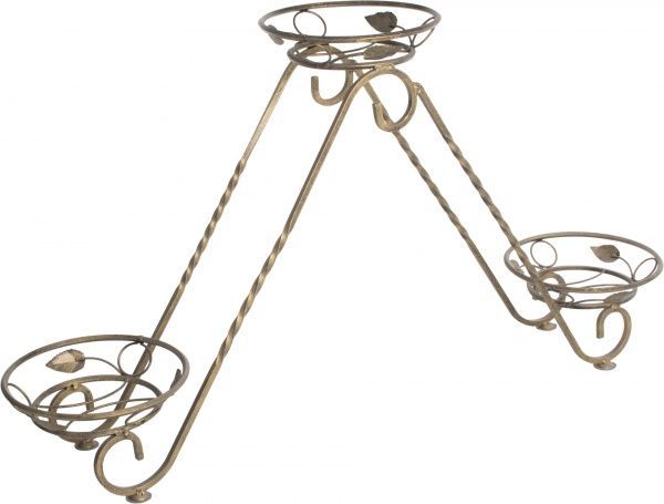 Подставка для растений ВКВ-Сервіс на 3 горшка Сани №3 112х30x68 см 