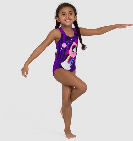 Купальник Speedo DIGI_PLMT_1PCE_IF 8-07970F413 р.4YRS фиолетово-черный