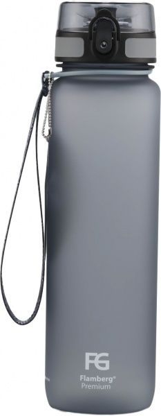 Бутылка для воды City 1000 мл серый Flamberg