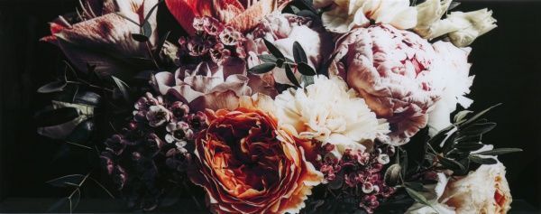 Картина Букет 125x50 см Styler GL-12949 