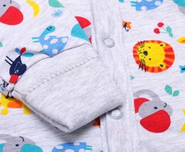 Комбинезон детский унисекс Minikin р.62 серый меланж 21300262 