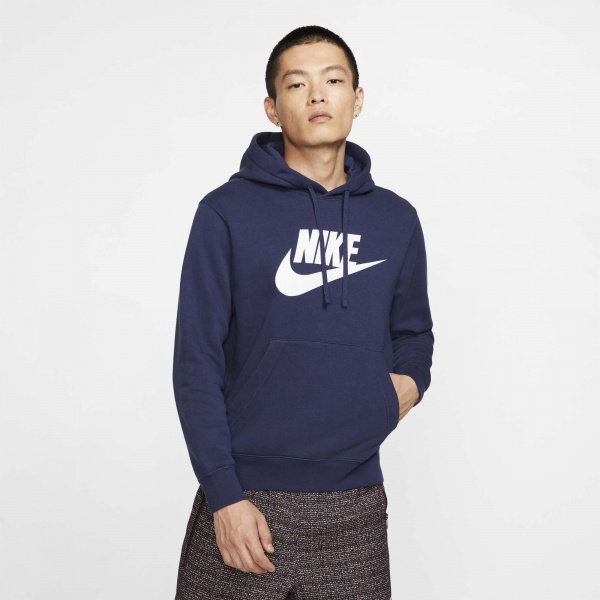 Джемпер Nike M NSW CLUB HOODIE PO BB GX BV2973-410 р. XL синій