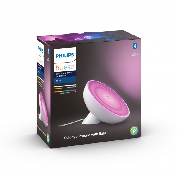 Умная лампа Philips Hue Bloom 2000K-6500K Color Bluetooth 7,1 Вт белый 929002375901 