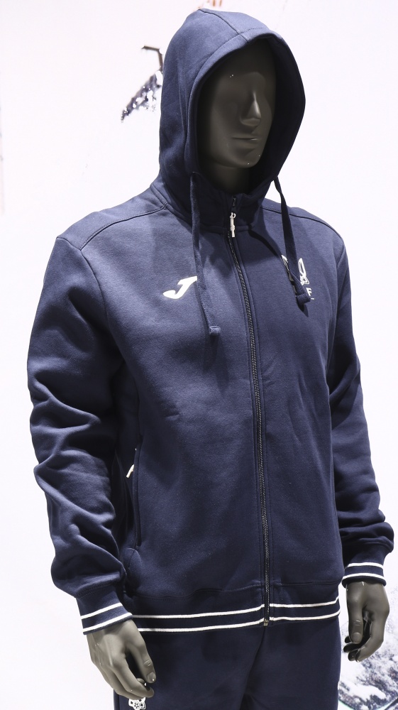 Джемпер Joma CHAQUETA CON CAPUCHA STAFF PASEO FED. FUTBOL UCRANIA AT11401A3121 р.M синий
