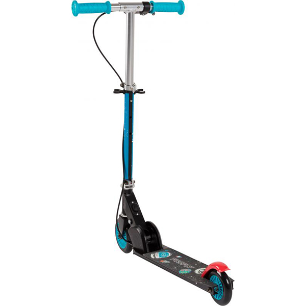Самокат Firefly A 120 Brake черно-голубой 289656-901050