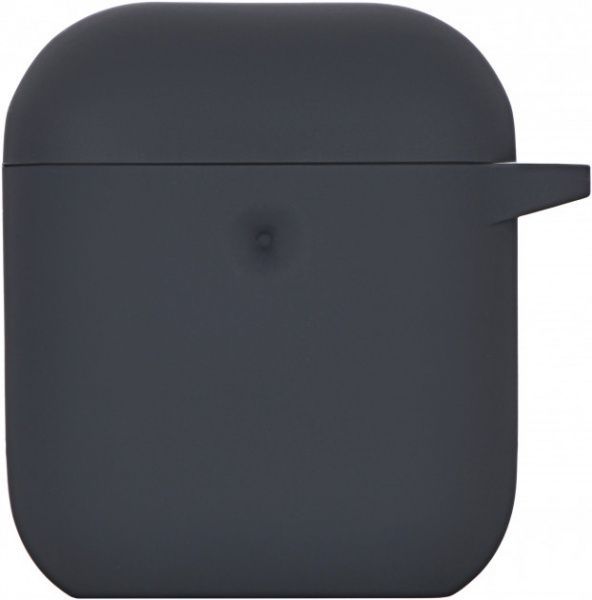 Чохол для навушників 2E для Apple AirPods Pure Color Silicone 3.0 мм Carbon gray (2E-AIR-PODS-IBPCS-3-CGR) 