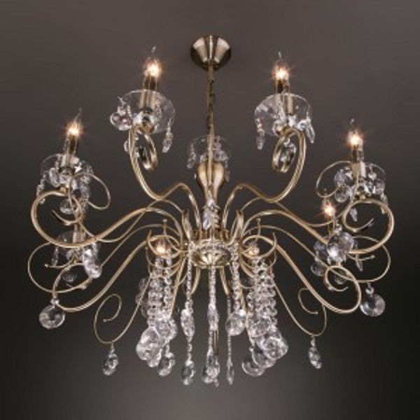 Люстра підвісна Strotskis Ravenna 8x60 Вт E14 антична бронза 10104/8 