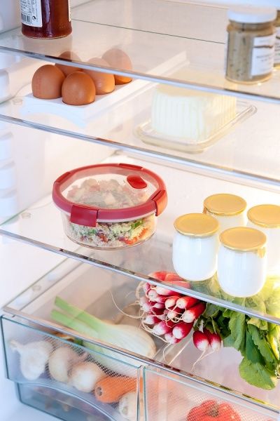 Контейнер для харчових продуктів з кришкою 600 мл круглий Flamberg Premium