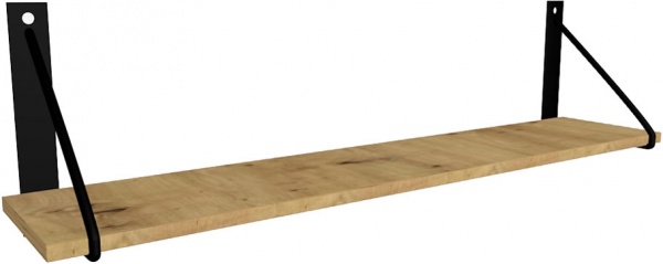 Полка декоративная DC с консолью TRG 920x16x180 мм дуб артизан 