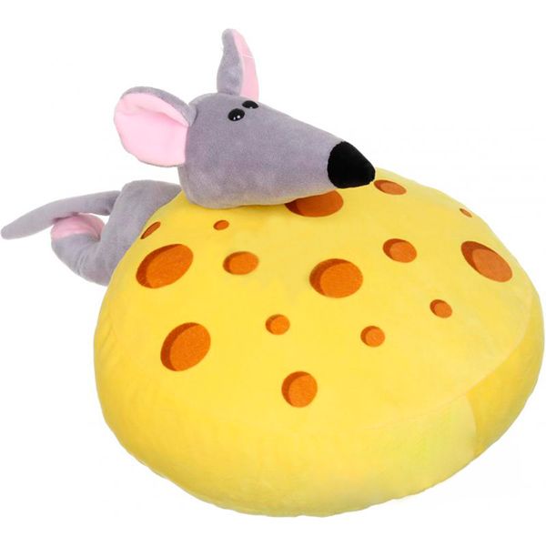 Подушка декоративная Сыр с мышкой 30x30 см