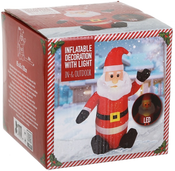 Фигурка декоративная с подсветкой Дед Мороз встроенный светодиод (LED) 120 см 