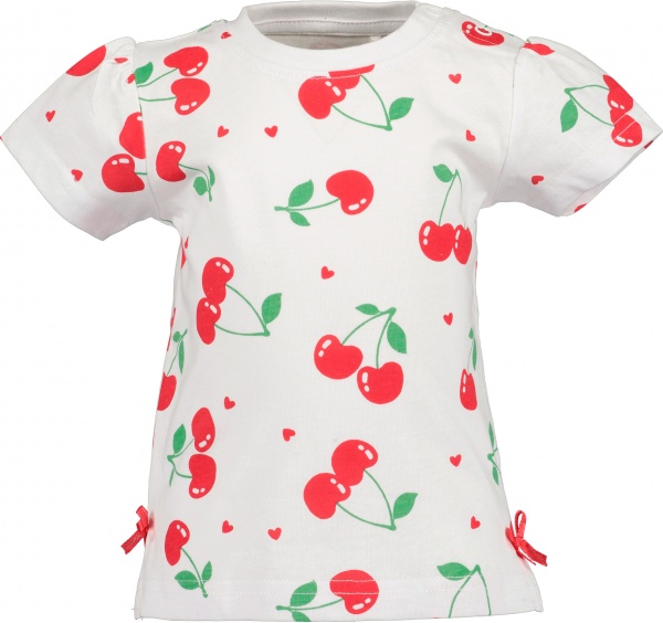 Футболка для девочек Blue Seven хлопок 100% Вишенка р.86 белый 901117 X * 98 