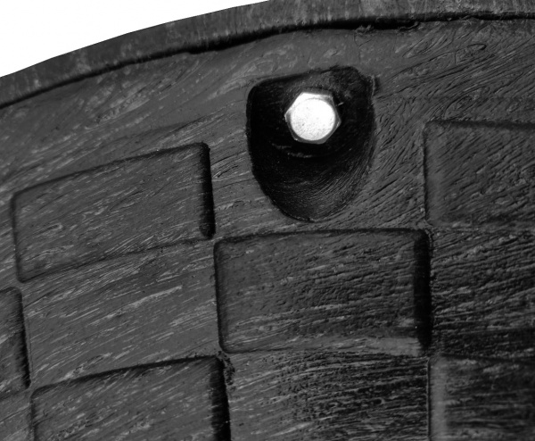 Люк канализационный POLYMERGRAD 760 мм A15 с замком черный