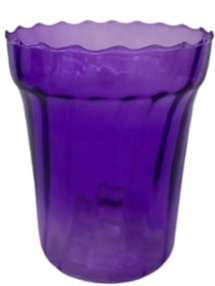 Горщик скляний Омела Орхідея №2 круглий 1,5 л фіолетовий