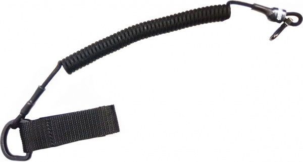 Шнур Standard для аксессуаров + карабин + D-кольцо 14 мм черный