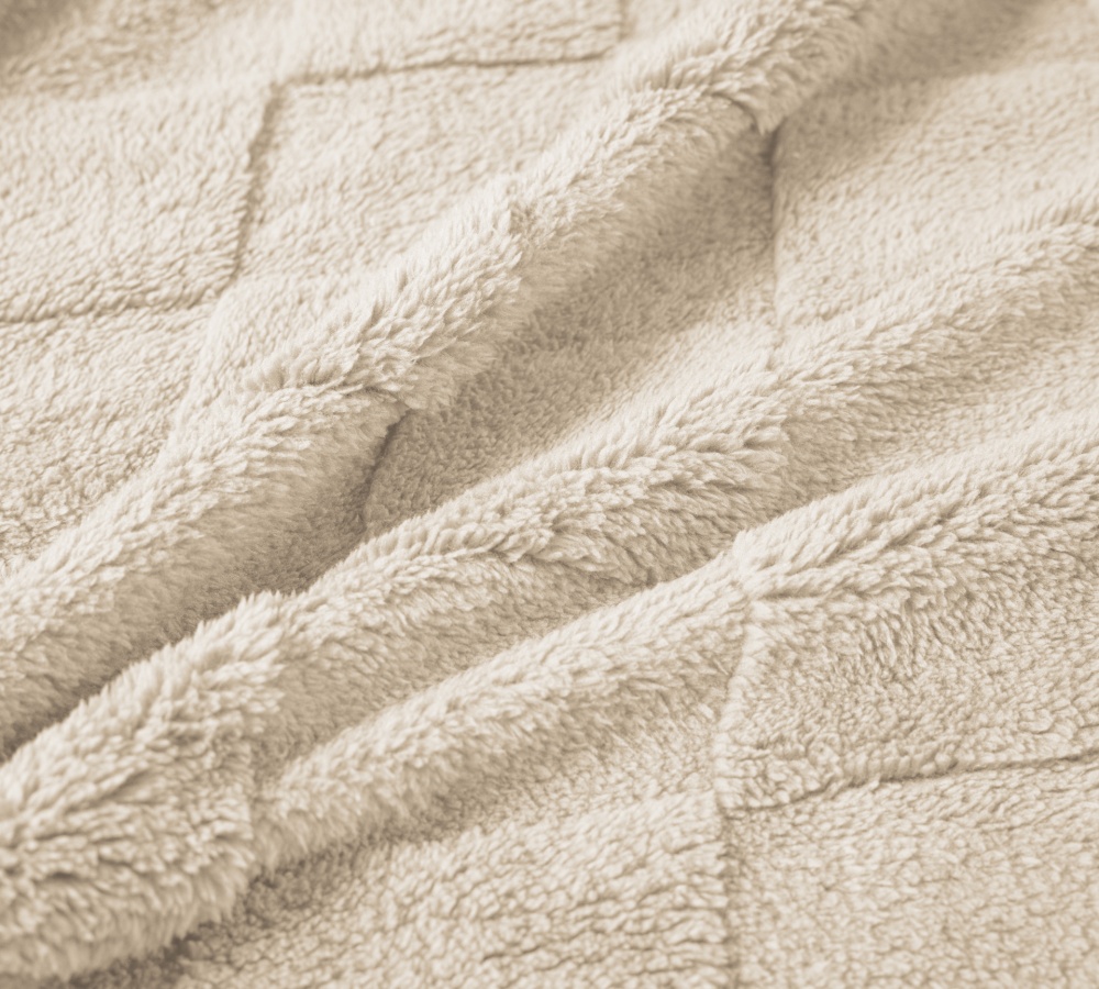 Плед Sherpa Jaсquard Rombo 200x220 см айвори La Nuit