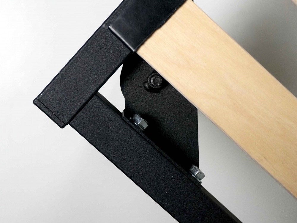 Каркас для кровати TWINSANN бук/металл 160x200 черный