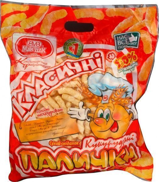 Кукурудзяні палички МАК-ДАК Класичнi 175 г 