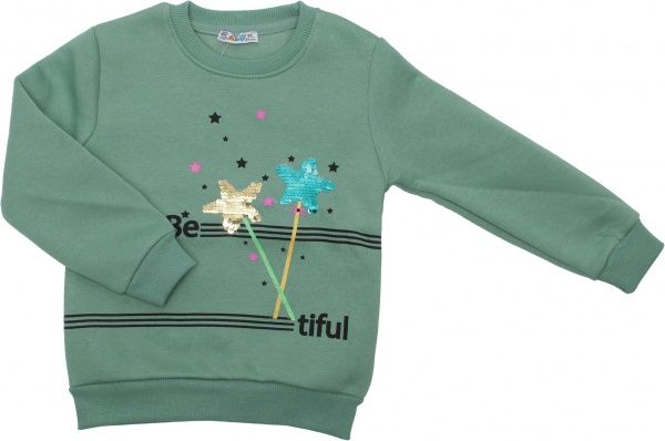 Свитшот ALG р.104 зеленый 621445 