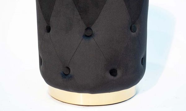 Пуф Чарлі 360х360х470 мм чорний 