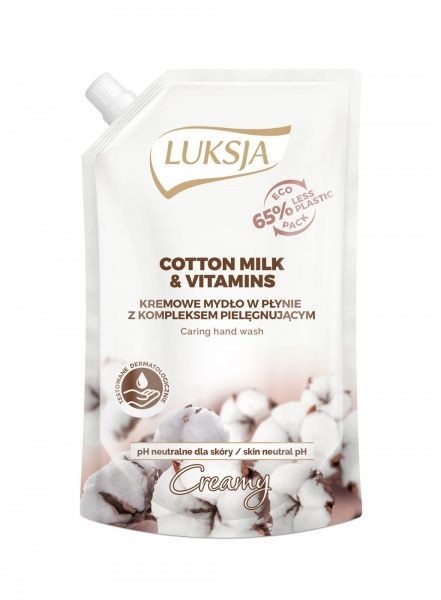 Мило рідке Luksja запаска Бавовна і Вітаміни 400 мл