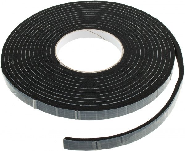 Уплотнитель самоклеящийся прямоугольный Normaizol 5x12,5 мм 6 м черный 