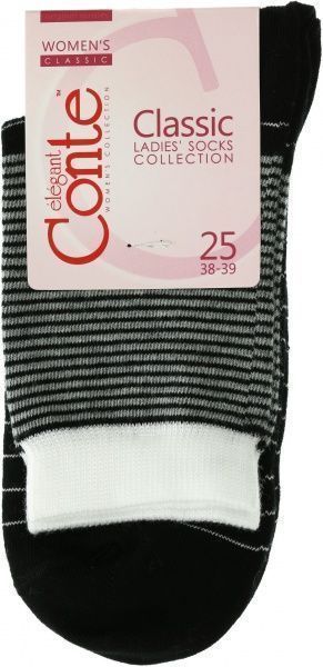 Шкарпетки жіночі Conte Classic р. 25 чорний 058 