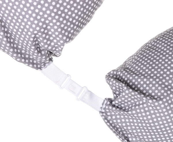 Подушка для кормления Papaella Горошек 30x170 см серый 