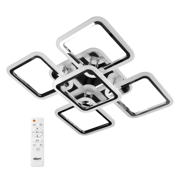 Светильник светодиодный Accento lighting 4 S RGB Neomi с пультом ДУ 150 Вт хром 2800-6000 К 